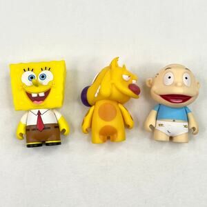 Three Kidrobot Nickelodeon Vinyl Figures